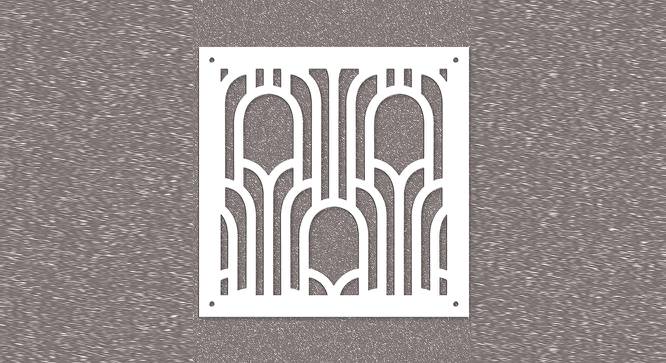 White MDF wood Wall Hanging Room/ Screen Dividers Set of 12  -  RSD-2014 (White) by Urban Ladder - Design 1 Side View - 790576