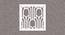 White MDF wood Wall Hanging Room/ Screen Dividers Set of 12  -  RSD-2014 (White) by Urban Ladder - Design 1 Side View - 790576