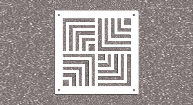 White MDF wood Wall Hanging Room/ Screen Dividers Set of 12  -  RSD-2025 (White) by Urban Ladder - Design 1 Side View - 790577