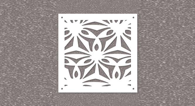 White MDF wood Wall Hanging Room/ Screen Dividers Set of 12  -  RSD-2016 (White) by Urban Ladder - Design 1 Side View - 790578