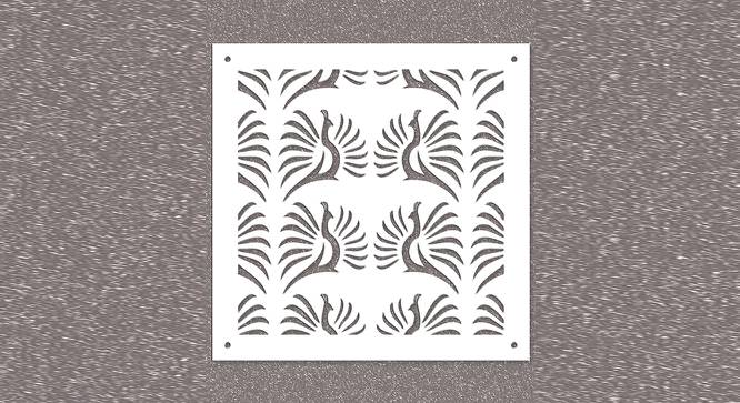 White MDF wood Wall Hanging Room/ Screen Dividers Set of 12  -  RSD-2018 (White) by Urban Ladder - Design 1 Side View - 790580