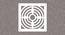 White MDF wood Wall Hanging Room/ Screen Dividers Set of 12  -  RSD-2029 (White) by Urban Ladder - Design 1 Side View - 790582