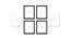 Photoframe Set of 06 RF-1770 (White) by Urban Ladder - Design 1 Dimension - 790651