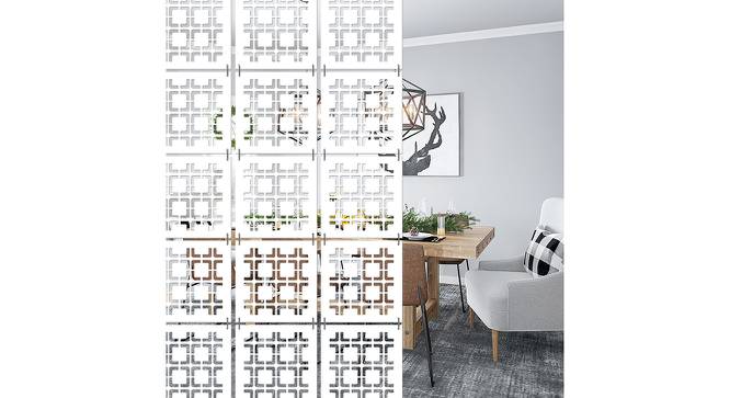White MDF wood Wall Hanging Room/ Screen Dividers Set of 12  -  RSD-2019 (White) by Urban Ladder - Front View Design 1 - 790673