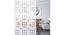 White MDF wood Wall Hanging Room/ Screen Dividers Set of 12  -  RSD-2019 (White) by Urban Ladder - Front View Design 1 - 790673