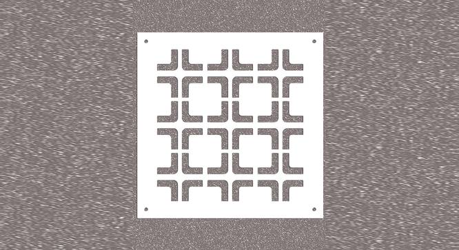 White MDF wood Wall Hanging Room/ Screen Dividers Set of 12  -  RSD-2019 (White) by Urban Ladder - Design 1 Side View - 790688