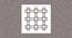 White MDF wood Wall Hanging Room/ Screen Dividers Set of 12  -  RSD-2019 (White) by Urban Ladder - Design 1 Side View - 790688