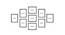 Photoframe Set of 09 (Black) by Urban Ladder - Design 1 Dimension - 790736