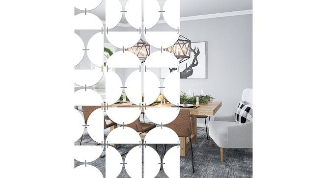 White MDF wood Wall Hanging Room/ Screen Dividers Set of 12  -  RSD-2027 (White) by Urban Ladder - Front View Design 1 - 790769