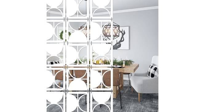 White MDF wood Wall Hanging Room/ Screen Dividers Set of 12  -  RSD-2028 (White) by Urban Ladder - Front View Design 1 - 790772