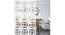 White MDF wood Wall Hanging Room/ Screen Dividers Set of 12  -  RSD-2032 (White) by Urban Ladder - Front View Design 1 - 790783