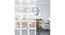 White MDF wood Wall Hanging Room/ Screen Dividers Set of 12  -  RSD-2050 (White) by Urban Ladder - Front View Design 1 - 790784