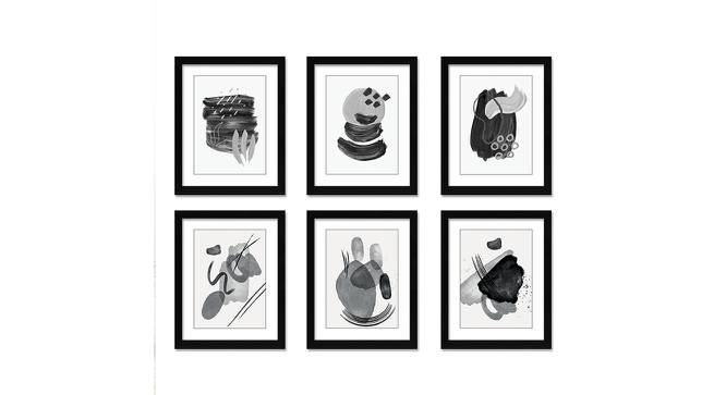 Photoframe Set of 06 RF-1767 (Black) by Urban Ladder - Front View Design 1 - 790788