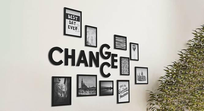 Photoframe Set of 10 RF-1750 (Black) by Urban Ladder - Front View Design 1 - 790790