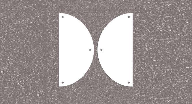 White MDF wood Wall Hanging Room/ Screen Dividers Set of 12  -  RSD-2027 (White) by Urban Ladder - Design 1 Side View - 790792