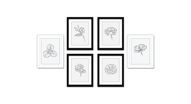 Photoframe Set of 06 RF-1765 (White) by Urban Ladder - Front View Design 1 - 790793