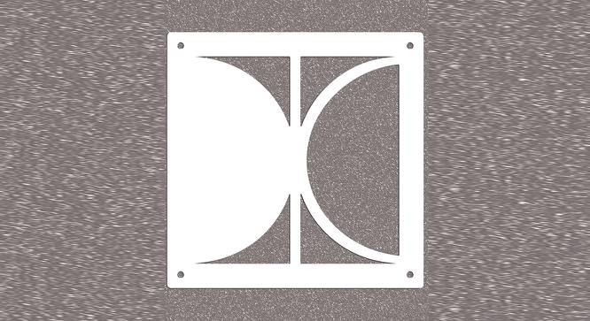White MDF wood Wall Hanging Room/ Screen Dividers Set of 12  -  RSD-2028 (White) by Urban Ladder - Design 1 Side View - 790794