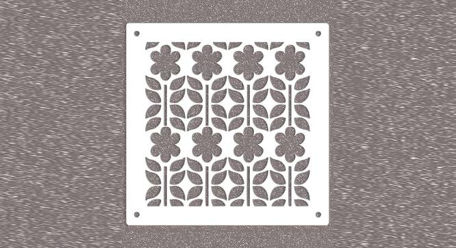 White MDF wood Wall Hanging Room/ Screen Dividers Set of 12  -  RSD-2050 (White) by Urban Ladder - Design 1 Side View - 790807