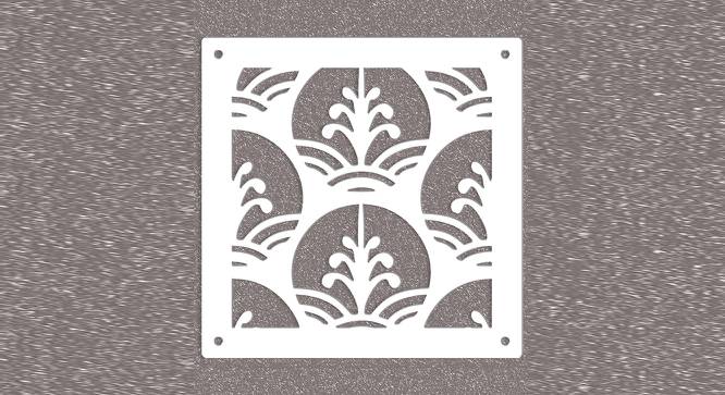 White MDF wood Wall Hanging Room/ Screen Dividers Set of 12  -  RSD-2052 (White) by Urban Ladder - Design 1 Side View - 790809