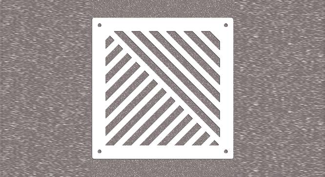 White MDF wood Wall Hanging Room/ Screen Dividers Set of 12  -  RSD-2030 (White) by Urban Ladder - Design 1 Side View - 790810