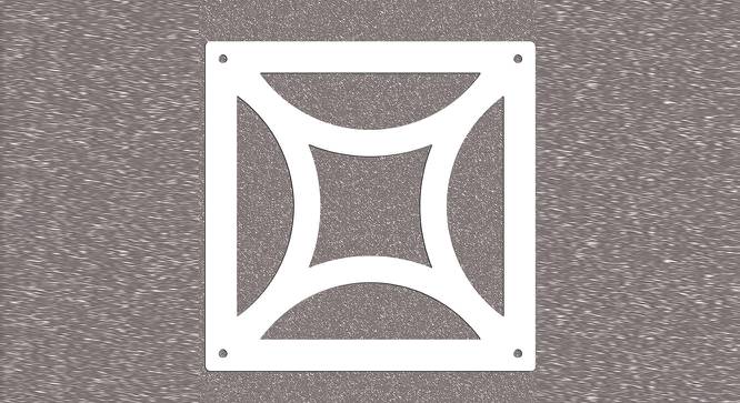 White MDF wood Wall Hanging Room/ Screen Dividers Set of 12  -  RSD-2032 (White) by Urban Ladder - Design 1 Side View - 790811