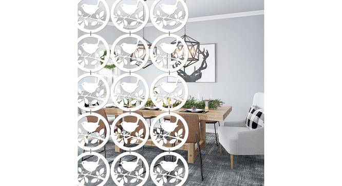 White MDF wood Wall Hanging Room/ Screen Dividers Set of 12  -  RSD-2040 (White) by Urban Ladder - Front View Design 1 - 790914