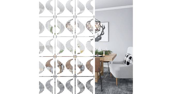 White MDF wood Wall Hanging Room/ Screen Dividers Set of 12  -  RSD-2062 (White) by Urban Ladder - Front View Design 1 - 790922