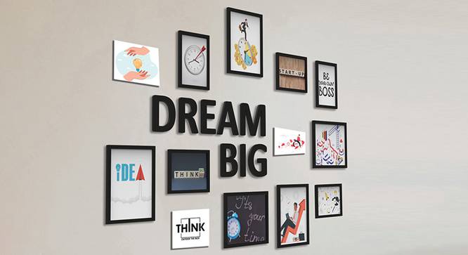 Big Photoframe Set of 10 (Black) by Urban Ladder - Front View Design 1 - 790923
