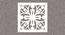 White MDF wood Wall Hanging Room/ Screen Dividers Set of 12  -  RSD-2043 (White) by Urban Ladder - Design 1 Side View - 790928