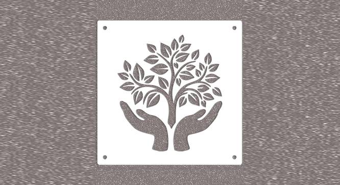 White MDF wood Wall Hanging Room/ Screen Dividers Set of 12  -  RSD-2053 (White) by Urban Ladder - Design 1 Side View - 790933