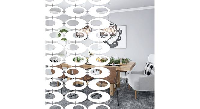 White MDF wood Wall Hanging Room/ Screen Dividers Set of 12  -  RSD-2056 (White) by Urban Ladder - Front View Design 1 - 790987