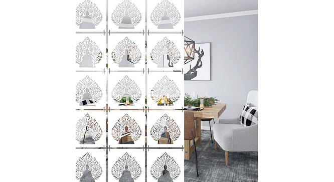 White MDF wood Wall Hanging Room/ Screen Dividers Set of 12  -  RSD-2058 (White) by Urban Ladder - Front View Design 1 - 790988