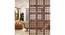 Laminated Walnut wood Wall Hanging Room/ Screen Dividers Set of 12  -  RSD-4005 (Walnut) by Urban Ladder - Front View Design 1 - 790992