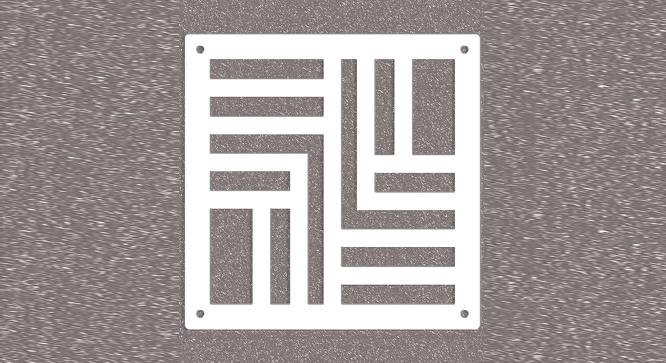 White MDF wood Wall Hanging Room/ Screen Dividers Set of 12  -  RSD-2048 (White) by Urban Ladder - Design 1 Side View - 790993