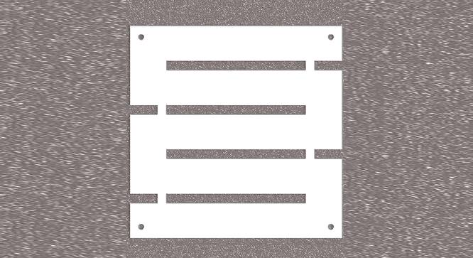 White MDF wood Wall Hanging Room/ Screen Dividers Set of 12  -  RSD-2054 (White) by Urban Ladder - Design 1 Side View - 790997