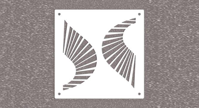White MDF wood Wall Hanging Room/ Screen Dividers Set of 12  -  RSD-2062 (White) by Urban Ladder - Design 1 Side View - 791008