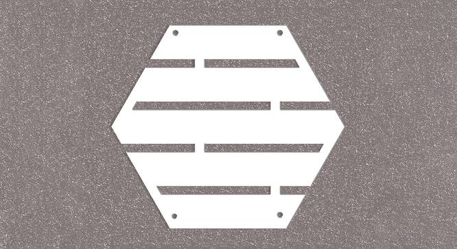 White MDF wood Wall Hanging Room/ Screen Dividers Set of 12  -  RSD-2066 (White) by Urban Ladder - Design 1 Side View - 791011