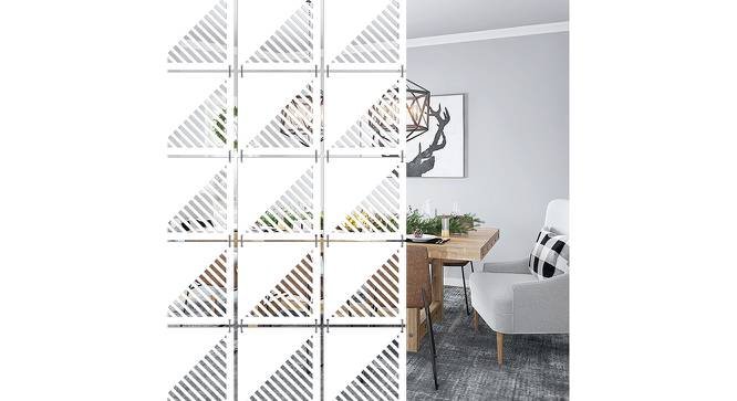 White MDF wood Wall Hanging Room/ Screen Dividers Set of 12  -  RSD-2060 (White) by Urban Ladder - Front View Design 1 - 791023