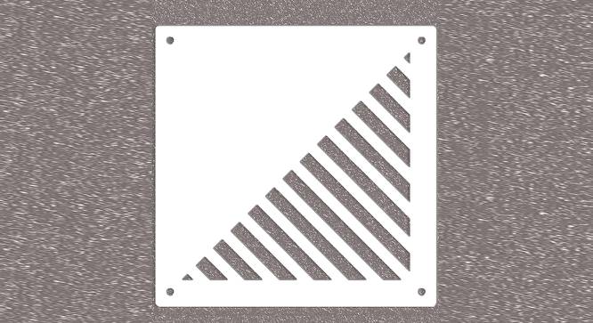 White MDF wood Wall Hanging Room/ Screen Dividers Set of 12  -  RSD-2060 (White) by Urban Ladder - Design 1 Side View - 791048