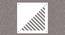 White MDF wood Wall Hanging Room/ Screen Dividers Set of 12  -  RSD-2060 (White) by Urban Ladder - Design 1 Side View - 791048
