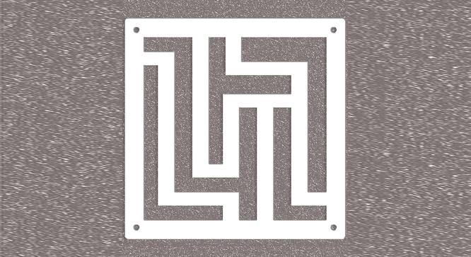White MDF wood Wall Hanging Room/ Screen Dividers Set of 12  -  RSD-2064 (White) by Urban Ladder - Design 1 Side View - 791055
