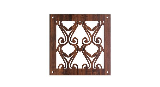 Laminated Walnut wood Wall Hanging Room/ Screen Dividers Set of 12  -  RSD-4002 (Walnut) by Urban Ladder - Design 1 Side View - 791060