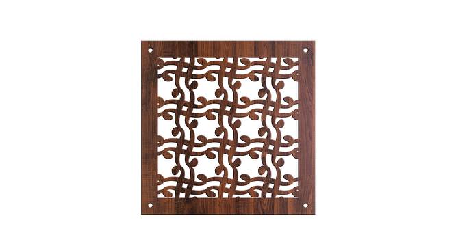 Laminated Walnut wood Wall Hanging Room/ Screen Dividers Set of 12  -  RSD-4007 (Walnut) by Urban Ladder - Design 1 Side View - 791061