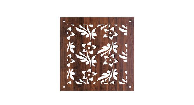 Laminated Walnut wood Wall Hanging Room/ Screen Dividers Set of 12  -  RSD-4021 (Walnut) by Urban Ladder - Design 1 Side View - 791068