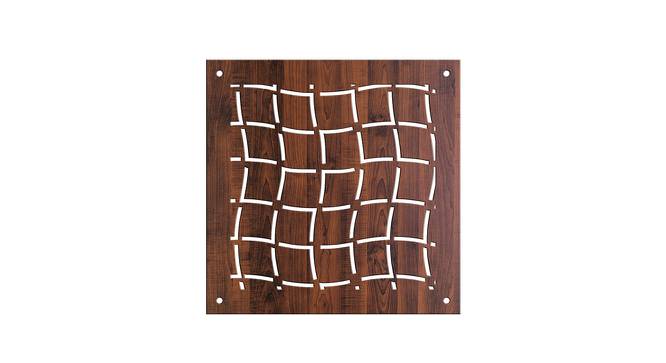 Laminated Walnut wood Wall Hanging Room/ Screen Dividers Set of 12  -  RSD-4004 (Walnut) by Urban Ladder - Design 1 Side View - 791159