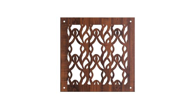 Laminated Walnut wood Wall Hanging Room/ Screen Dividers Set of 12  -  RSD-4008 (Walnut) by Urban Ladder - Design 1 Side View - 791161