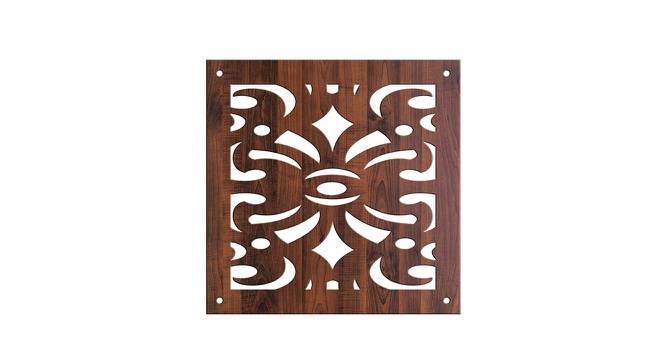 Laminated Walnut wood Wall Hanging Room/ Screen Dividers Set of 12  -  RSD-4011 (Walnut) by Urban Ladder - Design 1 Side View - 791162