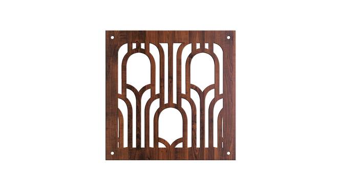 Laminated Walnut wood Wall Hanging Room/ Screen Dividers Set of 12  -  RSD-4014 (Walnut) by Urban Ladder - Design 1 Side View - 791163