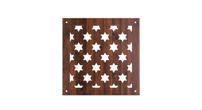 Laminated Walnut wood Wall Hanging Room/ Screen Dividers Set of 12  -  RSD-4015 (Walnut) by Urban Ladder - Design 1 Side View - 791164