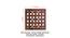 Laminated Walnut wood Wall Hanging Room/ Screen Dividers Set of 12  -  RSD-4017 (Walnut) by Urban Ladder - Design 1 Dimension - 791207